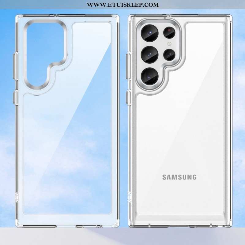 Etui do Samsung Galaxy S23 Ultra 5G Hybrydowe Kolorowe Krawędzie
